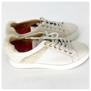 M.Gemi‎ Lace Up Shearling Leather Sneakers Sz 7.5